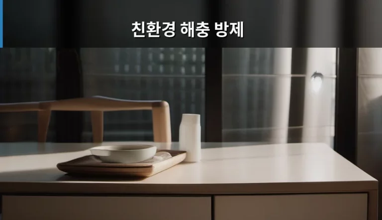 친환경 해충 방제 방법과 천연 재료 활용법