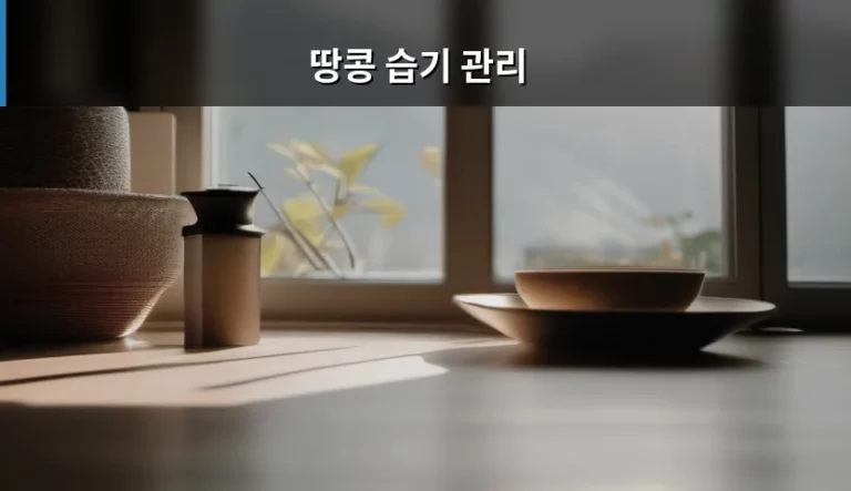 바삭함을 오래 유지하는 비결, 땅콩 습기 관리 노하우