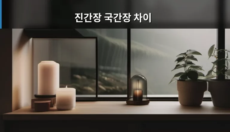 요리 초보를 위한 진간장 국간장 차이 완벽 정리 가이드