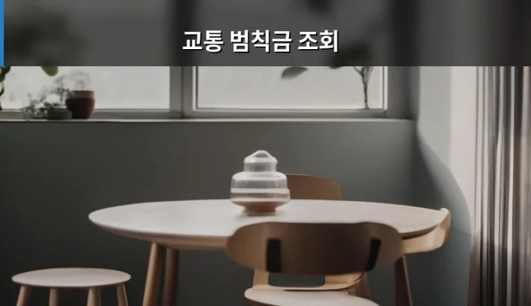 깜빡하고 지나간 과태료가 걱정될 때, 교통 범칙금 조회 방법 및 정리법