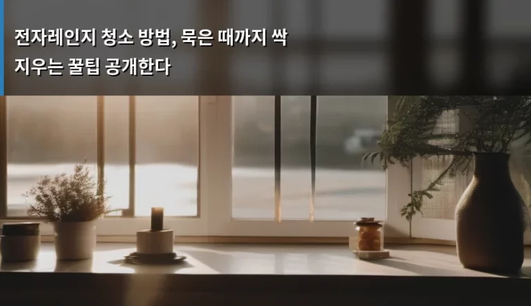 전자레인지 청소 방법, 묵은 때까지 싹 지우는 꿀팁 공개한다