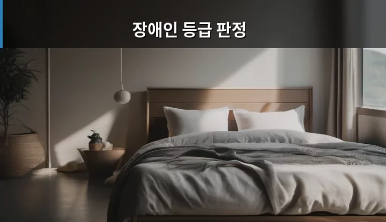 장애인 등급 판정 기준 및 절차 상세 안내