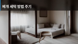 베개 세탁 방법과 주기, 청결하게 오래 쓰는 완벽 가이드