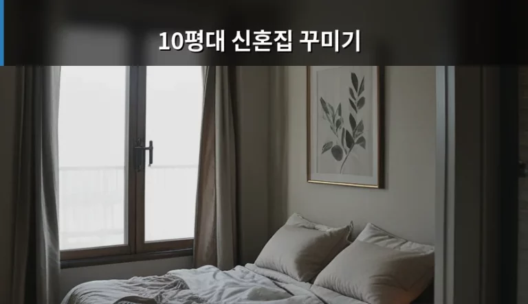 현실적인 10평대 신혼집 꾸미기 가구 배치와 색상 선택 가이드