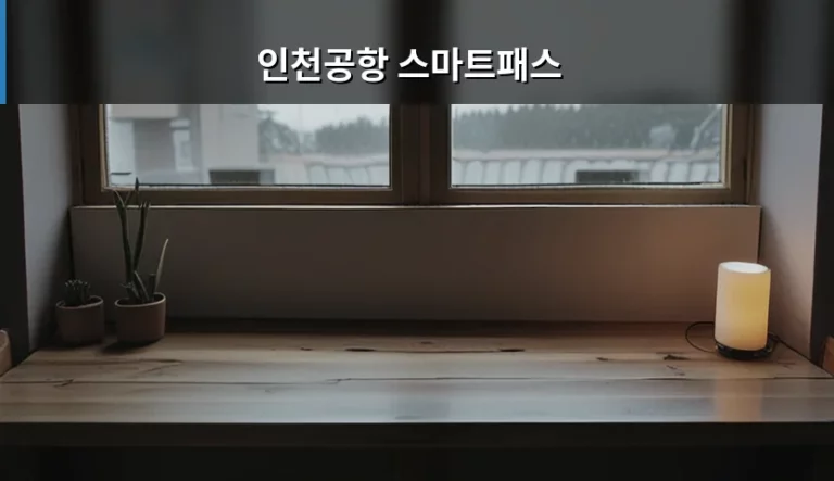 인천공항 스마트패스 설정 방법과 빠른 출국 팁 정리