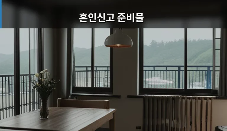 혼인신고 준비물 및 절차 주의사항 총정리