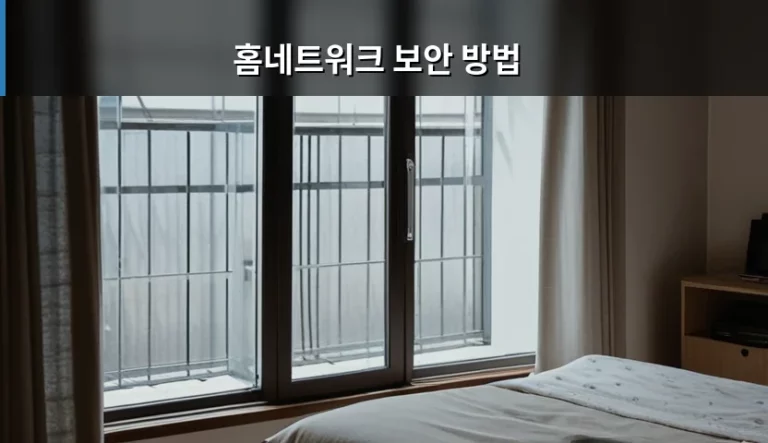가정 내 홈네트워크 보안 방법 및 안전한 설정 가이드
