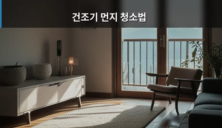 건조기 먼지 청소법과 성능 유지를 위한 관리 팁