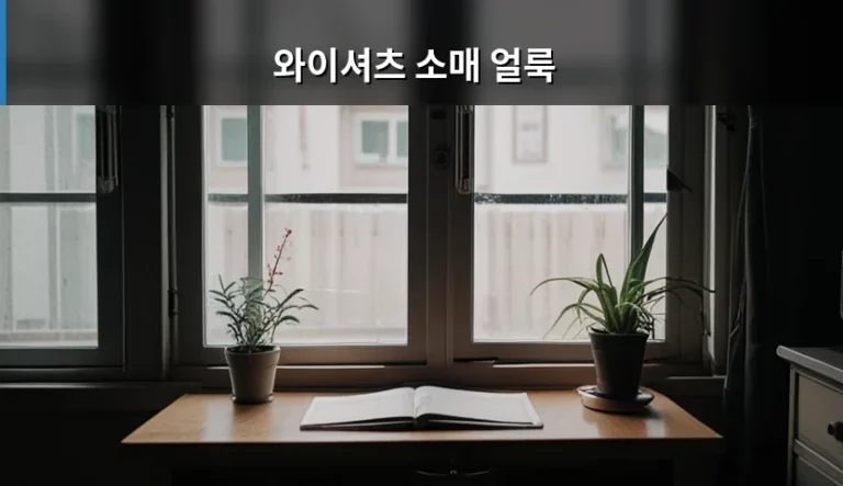와이셔츠 소매 얼룩 제거 방법과 깨끗한 관리 팁