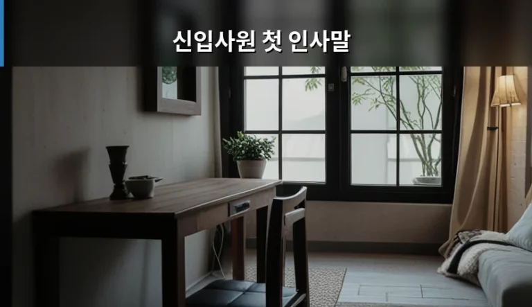 센스 있는 신입사원 첫 인사말 작성법과 상황별 예시