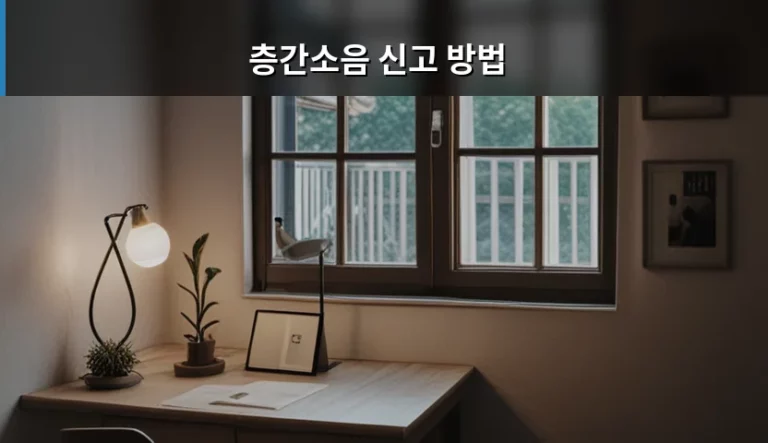 층간소음 신고 방법과 분쟁 해결 절차 가이드