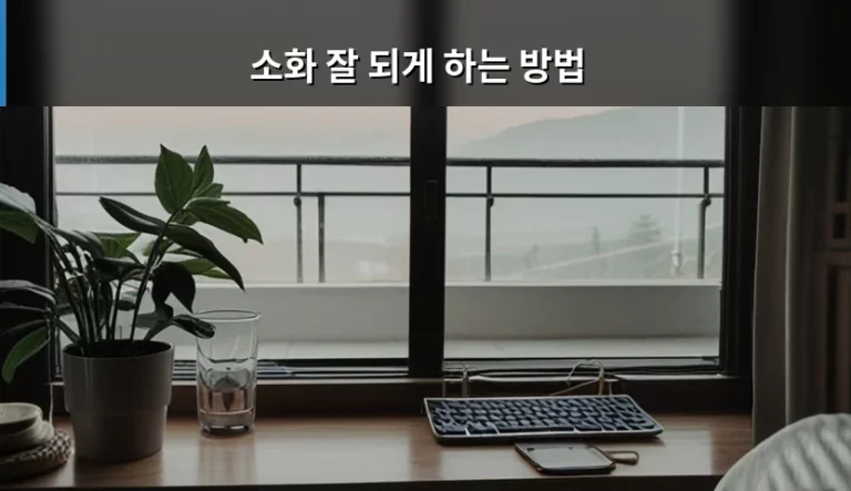 속 편한 하루를 위한 소화 잘 되게 하는 방법과 생활 수칙