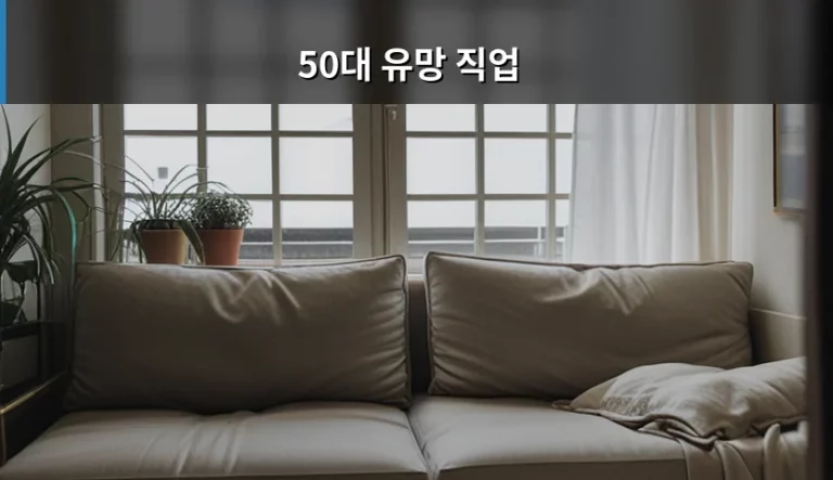 50대 유망 직업 추천 및 재취업 성공 전략 가이드