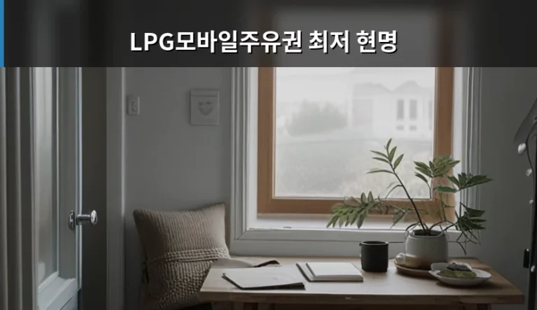 LPG모바일주유권 최저가 구매하고 현명하게 충전하는 법