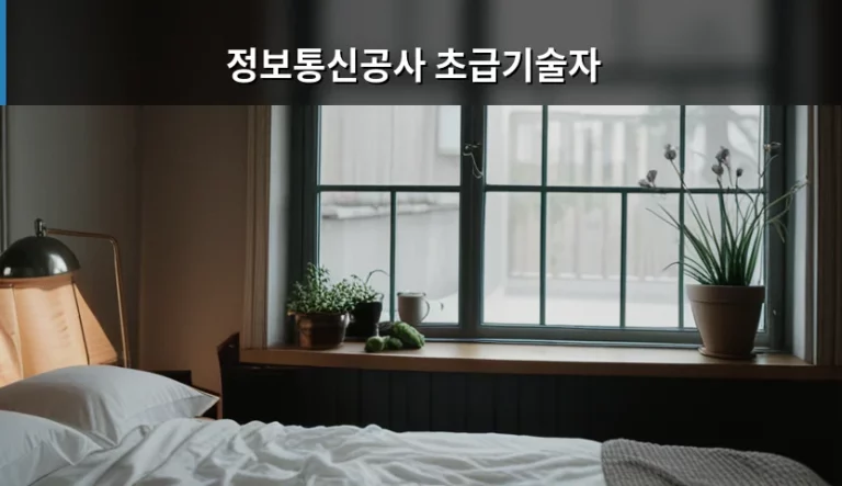 정보통신공사 초급기술자 자격 취득 및 경력 관리 방법