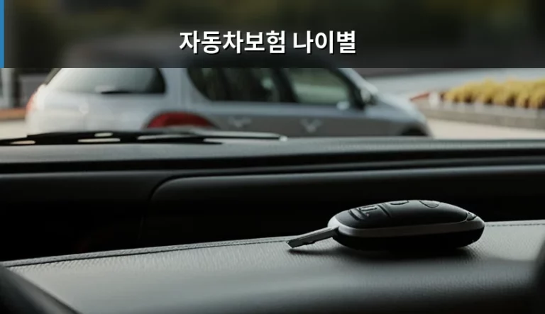 자동차보험 나이별 보험료 차이와 절약 방법 가이드
