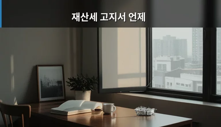 재산세 고지서 언제 나오는지 납부 시기 및 방법 안내