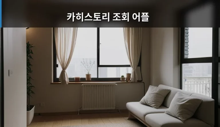 중고차 거래 전 꼭 필요한 카히스토리 조회 어플 활용법