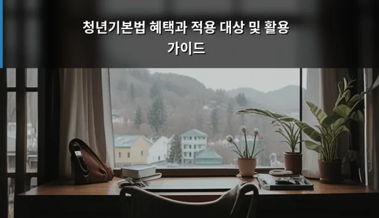 청년기본법 혜택과 적용 대상 및 활용 가이드