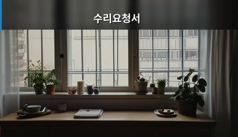 임대차 분쟁 예방하는 수리요청서 작성법과 주의사항