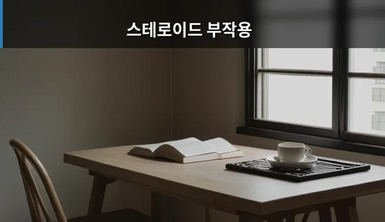 스테로이드 부작용 종류와 안전한 사용법 가이드