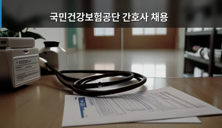 국민건강보험공단 간호사 채용 자격 및 합격 준비 가이드