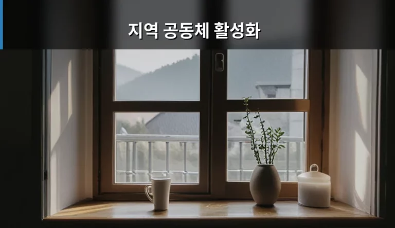 지역 공동체 활성화를 위한 참여 방법과 실용 가이드
