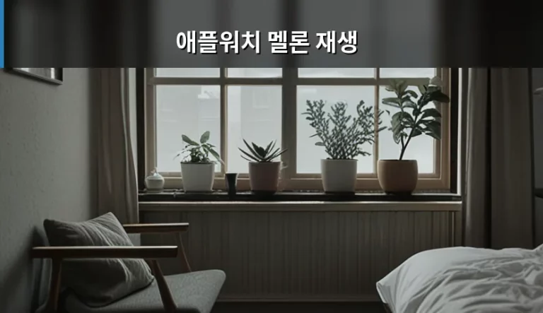 애플워치 멜론 재생 방법 및 이용 팁 가이드