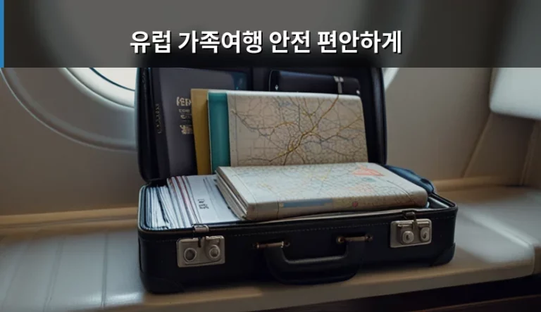 유럽 가족여행 안전 편안하게 다녀오는 준비 가이드