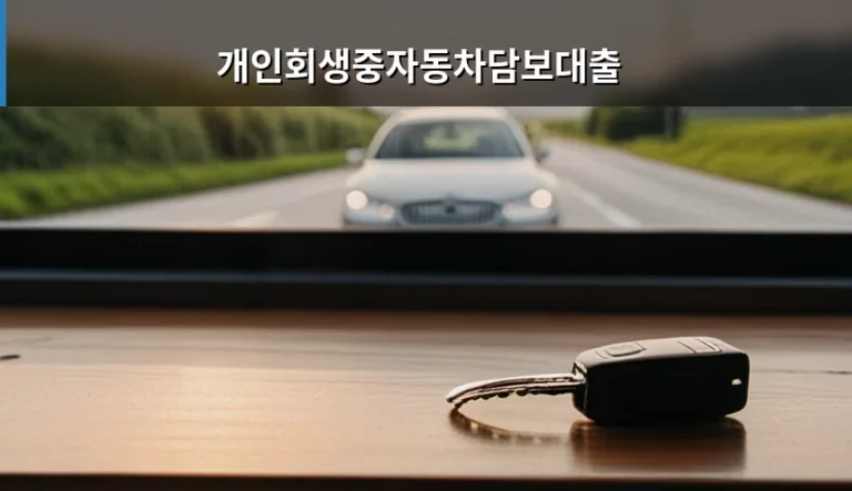 개인회생중자동차담보대출 조건과 주의사항 가이드