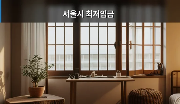 서울시 최저임금 계산법과 적용 기준 총정리