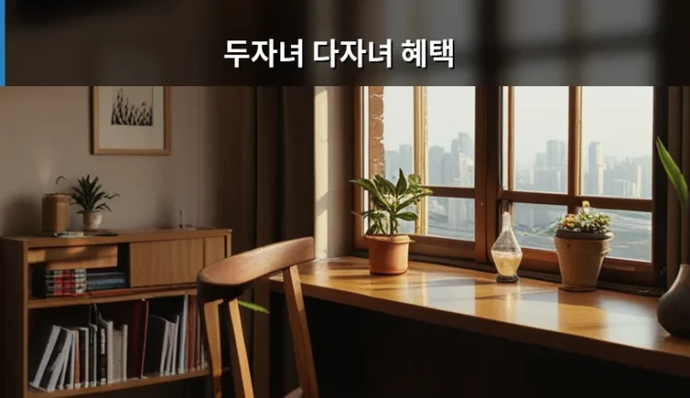두자녀 다자녀 혜택 기준 및 실전 신청 가이드