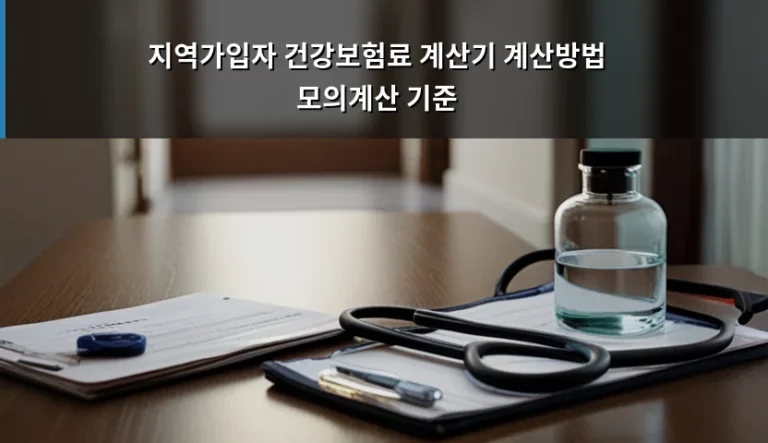 지역가입자 건강보험료 계산기 계산방법 모의계산 기준 가이드