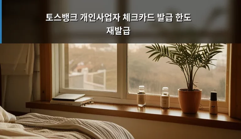 토스뱅크 개인사업자 체크카드 발급 한도 및 재발급 가이드