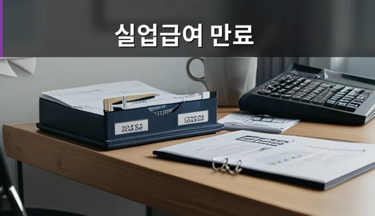 갑작스러운 퇴사 후 실업급여 만료 시점이 다가올 때
