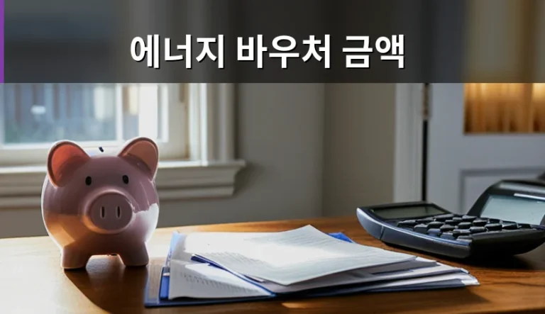 에너지 바우처 금액, 월별 수령과 연간 한도의 차이