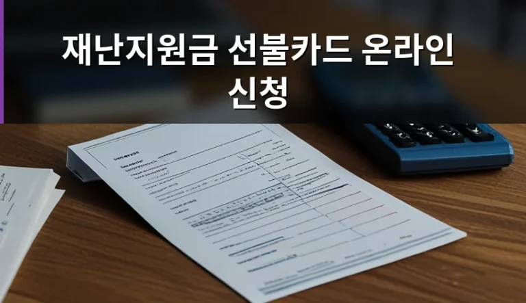 갑자기 날아온 지원금 문자에 선불카드를 고민할 때